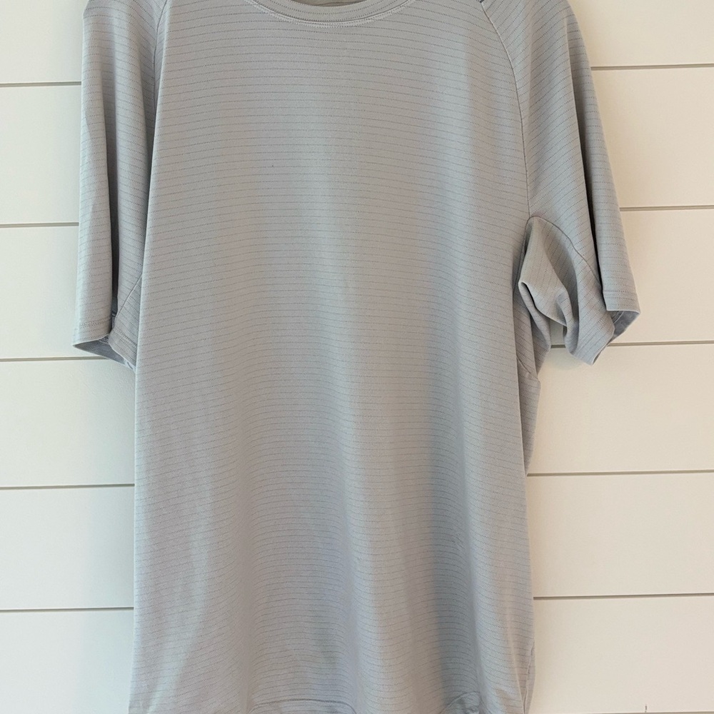 Gray Short Sleeve Top